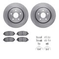 Dynamic Friction Co 6312-76184, Rotors with 3000 Series Ceramic Brake Pads includes Hardware 6312-76184